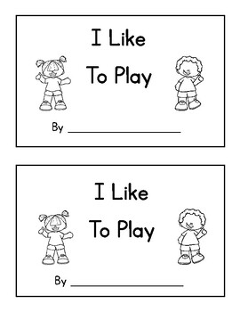 Preview of I Like To Play - Pattern Book