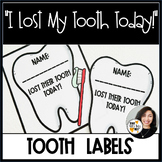 I Lost My Tooth Labels
