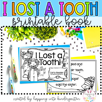 Preview of I Lost a Tooth Book - Printable Book, Dental Health, Tooth Fairy
