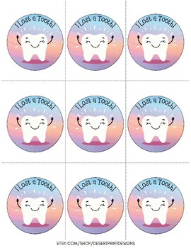 Preview of I Lost a Tooth Stickers and Tooth Fairy Activity Pages