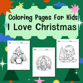 I Love Christmas Coloring pages For Kids