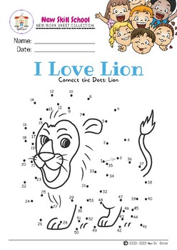 Detroit Lions Logos dot to dot printable worksheet - Connect The Dots