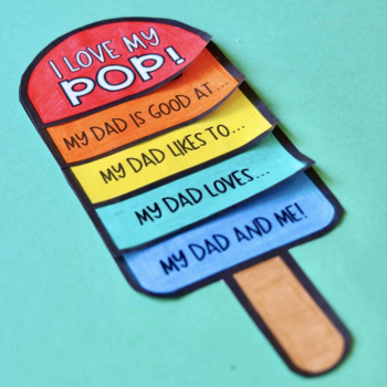 I Love My POP | Father's Day Flipbook Craft by Girlfriends' Guide to ...