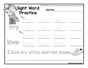Pete the Cat- I Love My Shoes-SIGHT WORD Reader w/ worksheets | TpT
