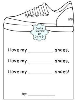 I Love My White Shoes Follow Up Activity - Reading - Writing - Colour Words