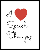 I Love Speech Therapy