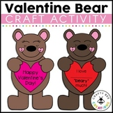 Valentines Day Bear Craft February Kindergarten Preschool 