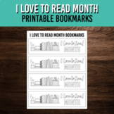 I Love to Read Month Bookmarks | February Library & Readin
