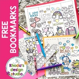 I Love to Read Printable Bookmarks Valentines Coloring Pages