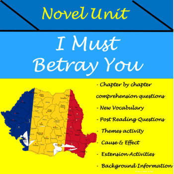 Preview of I Must Betray You by Sepetys Novel Guide World European History
