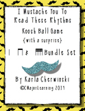 I Mustache You to Read These Rhythms Koosh Ball Game {with