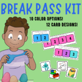 I NEED A BREAK | break card system for 2, 3, or 4 breaks a day 