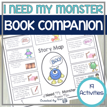 Preview of I Need My Monster Book Companion for Speech Therapy