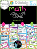 I-Ready Math Vocabulary Word Wall, 3rd Grade, Volume 1-2