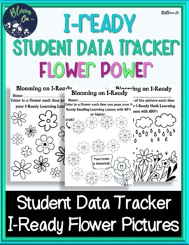 Preview of I-Ready Student Data Tracker Flower Power