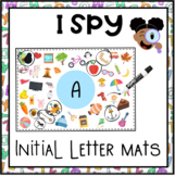 I SPY Initial letter-sound alphabet mats - literacy center