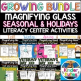 Magnifying Glass Literacy Centers | Sight Words + CVC *GRO