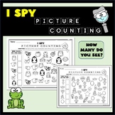 I SPY Math Worksheets - Picture Counting Activity for Prek