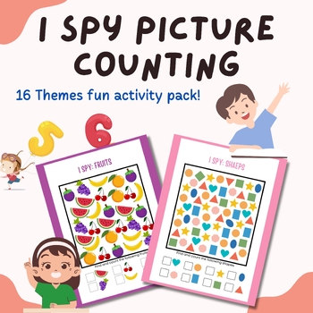 Preview of I SPY PICTURE COUNTING - Practicing math and counting skills for Kindergarten