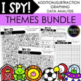 I SPY THEMES Bundle: Count and Color, Math and Graphing Ac