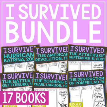 Preview of I SURVIVED Books BUNDLE | Novel Unit Study | Book Report Activity