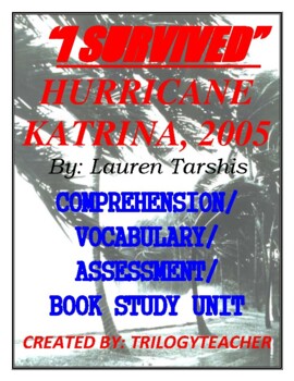 Preview of I SURVIVED Hurricane Katrina, 2005 Comprehension/Assessment CCSS Book Study Unit