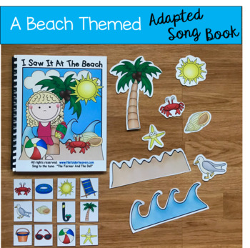 Preview of Summer Free:  "I Saw It At the Beach" Adapted Book