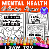 I Saw Mental Health Coloring Pages Inspiration Classroom A