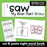 Plant Life Cycle Emergent Reader for Sight Word SAW: "I Sa