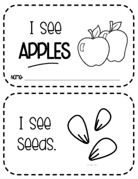 Preview of I See Apples! Mini Book