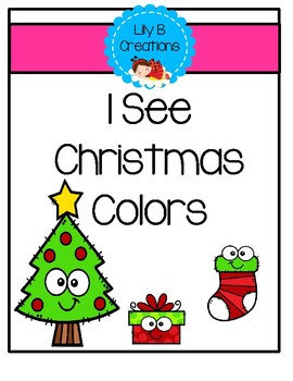 Preview of Emergent Reader - I See Christmas Colors
