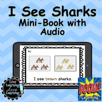 Preview of I See Sharks | Mini Book for Boom Learning
