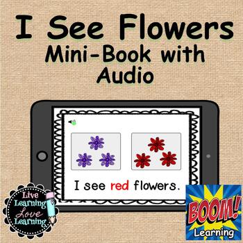 Preview of I See Colorful Flowers | Mini Book for Boom Learning