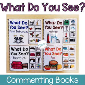 Preview of Commenting Interactive Books - Food, Appliances, Furniture, Musical Instruments