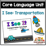 I See: Early Core Words | AAC | Interactive Book and Activ