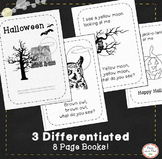 I See Halloween Sheets Emergent Reader Halloween Fall Colo