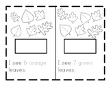 I See LEAVES! A Printable Fall Booklet- Counting with Tens Frames