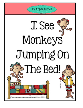 Preview of I See Monkeys Jumping On A Bed - A Cute Number Book