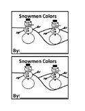 I See Snowman Color Emergent Reader Book in Black &White f