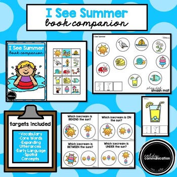 I See Summer Book Companion by Coldy Communication | TPT