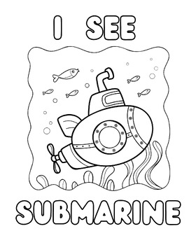 I See Summer Coloring Book by Kannika Khoyaiklang | TPT