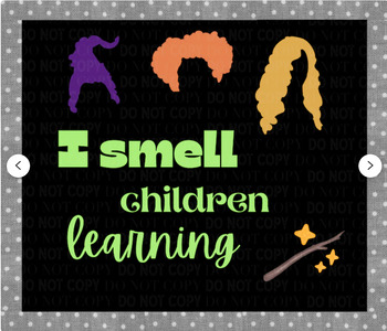 Preview of I Smell Children Learning Classroom Halloween Bulletin Board Kit for Fall