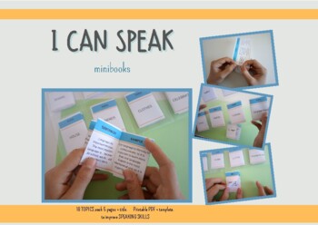 Preview of I Speak minibooks