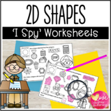 2D Shape Worksheets {I Spy!}