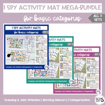 Preview of I Spy Activity Sheets for Basic Categories MEGA-Bundle