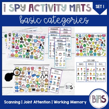Preview of I Spy Activity Sheets for Basic Categories | Set 1 