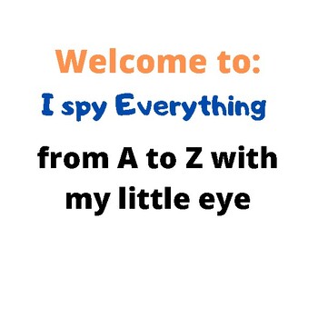 Preview of I Spy Alphabet Activities | ABC I Spy | Letter Sounds | Letter Identification