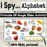 I Spy Alphabet Real Pictures Printable Google Slides Game 
