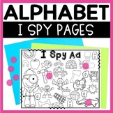 Alphabet I Spy Alphabet Sheets for Letter Sound Recognition
