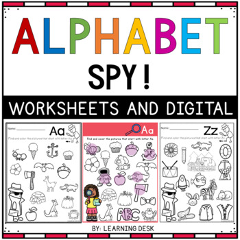 Preview of Alphabet Worksheet Beginning Letter Sound Recognition Pre-K Kindergarten Phonics